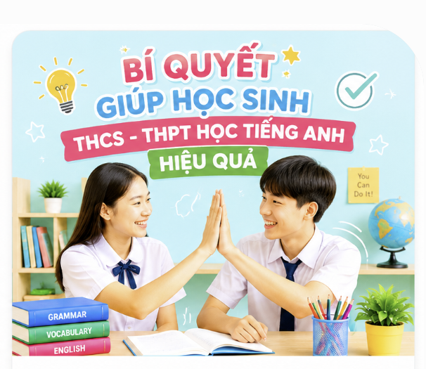 BÍ QUYẾT GIÚP HỌC SINH THCS - THPT HỌC TIẾNG ANH HIỆU QUẢ