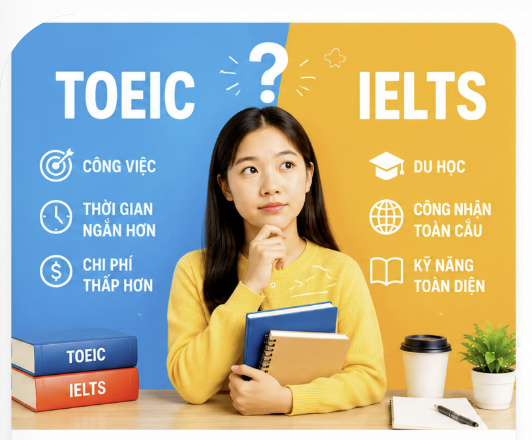 NÊN CHỌN HỌC TOEIC HAY IELTS ?