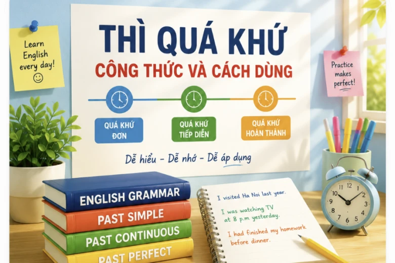 THÌ QUÁ KHỨ - CÔNG THỨC VÀ CÁCH DÙNG